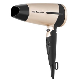 Orbegozo Secador de Pelo SE-1600 1600W Color Dorado - Secador Profesional con Aire Frío y Concentrador